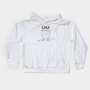 Owl cassette Kids Hoodie